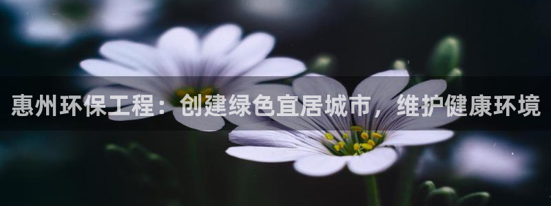 彩名堂官网谁有：惠州环保工程：创建绿