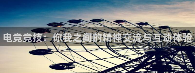 一竞技平台：电竞竞技：你我之间的精神交流与互动体验