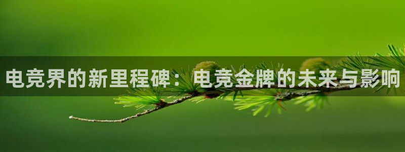 一竞技官网：电竞界的新里程碑：电竞金牌的未来与影响