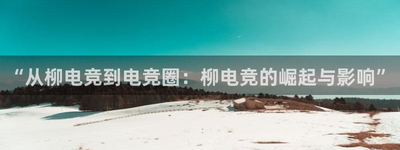 一竞技官网下载：“从柳电竞到电竞圈：柳电竞的崛起与影响”