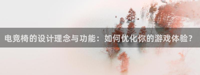 一竞技官网：电竞椅的设计理念与功能：如何优化你的游戏体验？